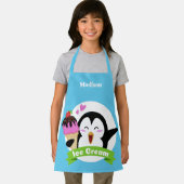 Individuelle Name Ice Cream Pinguin Schürze (Insitu)