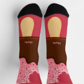 Individuelle Name Ice Cream Popsicle Socken (Oben)