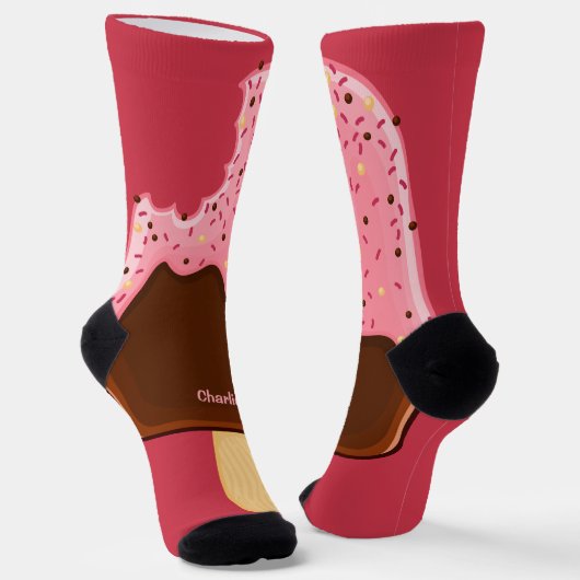 Individuelle Name Ice Cream Popsicle Socken (Gewinkelt)