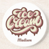 Individuelle Name Ice Creme Untersetzer (Vorne)