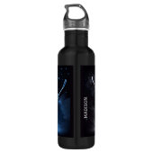 Individuelle Name Ice Hockey Edelstahlflasche (Rückseite)