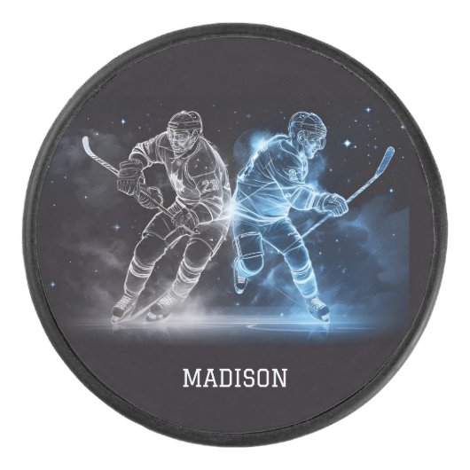 Individuelle Name Ice Hockey Eishockey Puck (Vorderseite)