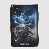 Individuelle Name Ice Hockey Golfhandtuch (Vorderseite)