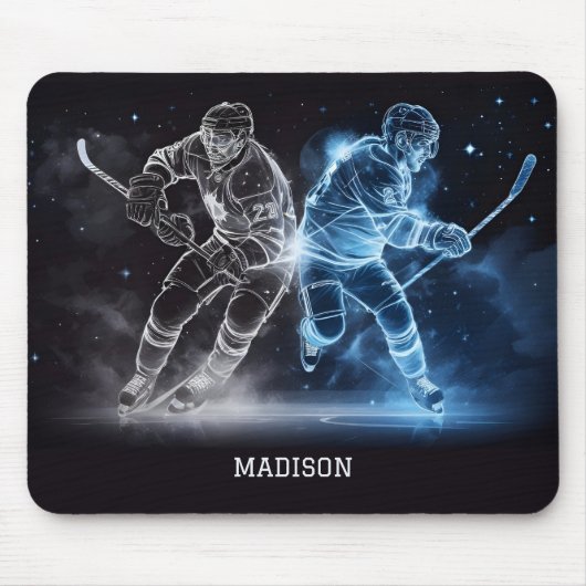 Individuelle Name Ice Hockey Mousepad (Vorne)
