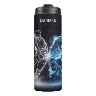 Individuelle Name Ice Hockey Thermosbecher