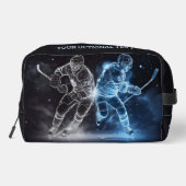 Individuelle Name Ice Hockey Waschbeutel (Rückseite)