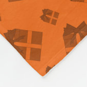 Individuelle Name Igel Orangenschenken Fleecedecke (Ecke)