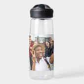 Individuelle Name & IHRE 2 Fotos Trinkflasche (Vorne)