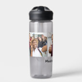 Individuelle Name & IHRE 3 Fotos Trinkflasche (Vorderseite)