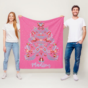 Individuelle Name im Detail Ungarisches Weihnachts Fleecedecke