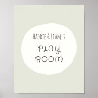 individuelle Name im Spielzimmer personalisiert Po