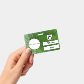 Individuelle Name Image Employee (Grüne Leaf Detai Ausweis (Handheld)