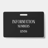 Individuelle Name Image Employee (Grüne Leaf Detai Ausweis (Rückseite)