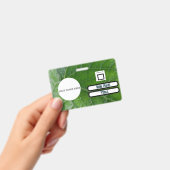 Individuelle Name Image Employee (Grüne Leaf Detai Ausweis (Handheld)