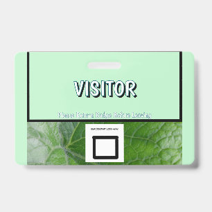 Individuelle Name-Image-Visitor-Abzeichen für grün Ausweis