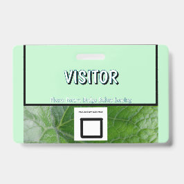 Individuelle Name-Image-Visitor-Abzeichen für grün Ausweis