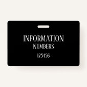 Individuelle Name-Image-Visitor-Abzeichen für grün Ausweis (Rückseite)