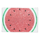 individuelle Name Imitate Glitzer Wassermelone Kissenbezug (Rückseite)