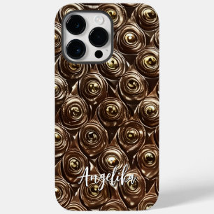 Individuelle Name Imitate Leather Abstrakt Minimal Case-Mate iPhone 14 Pro Max Hülle