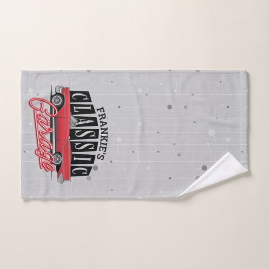 Individuelle Name Imitate Neon 1950er Jahre Classi Badhandtuch Set (Handtuch)