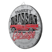 Individuelle Name Imitate Neon 1950er Jahre Classi Dartscheibe (Vorderseite rechts)