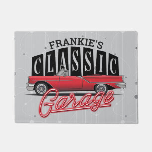 Individuelle Name Imitate Neon 1950er Jahre Classi Fußmatte
