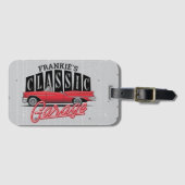 Individuelle Name Imitate Neon 1950er Jahre Classi Gepäckanhänger (Vorderseite (Horizontal))