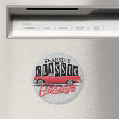 Individuelle Name Imitate Neon 1950er Jahre Classi Magnet (In Situ (Geschirrspüler))