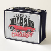 Individuelle Name Imitate Neon 1950er Jahre Classi Metall Brotdose (Rückseite)