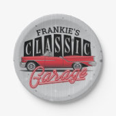 Individuelle Name Imitate Neon 1950er Jahre Classi Pappteller (Vorderseite)