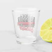 Individuelle Name Imitate Neon 1950er Jahre Classi Schnapsglas (Rückseite)