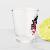 Individuelle Name Imitate Neon 1950er Jahre Classi Schnapsglas (Links)