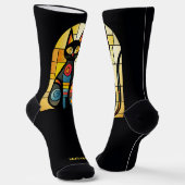 Individuelle Name Imitate verklebte Glaskatze Socken (Gewinkelt)
