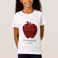 Individuelle Name Imitats Gitter Red Apple School