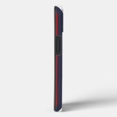 Individuelle Name in Rot, Weiß und Blau Case-Mate iPhone Hülle (Rückseite / Rechts)