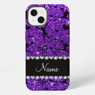 Individuelle Name Indigo lila Glitzer Chefin iPhone Hülle