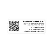 Individuelle Name-Info-Adresse QR-Code Selbstfarbi Permastempel (Design)