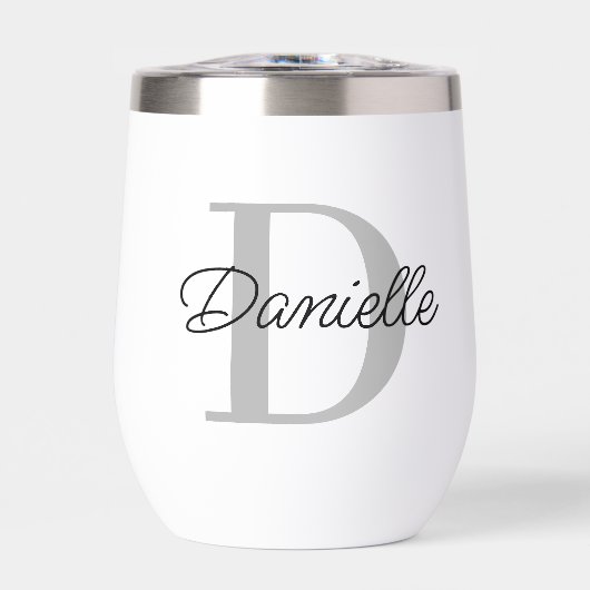 Individuelle Name Initial Monogram Modernes Minima (Vorderseite)