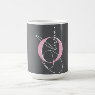 Individuelle Name-Initialen Girl Kaffeetasse