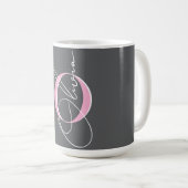 Individuelle Name-Initialen Girl Kaffeetasse (VorderseiteRechts)