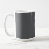 Individuelle Name-Initialen Girl Kaffeetasse (Links)