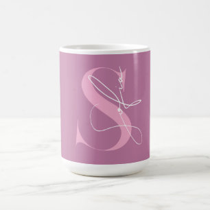 Individuelle Name-Initialen Girl Kaffeetasse