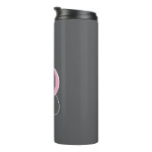 Individuelle Name-Initialen Girl Thermosbecher (Nach rechts gedreht)