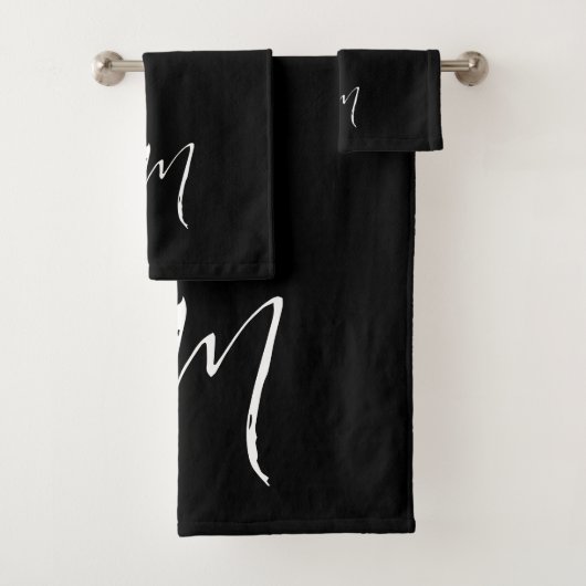 Individuelle Name Initialen personalisiert zwei Bu Badhandtuch Set (Insitu)