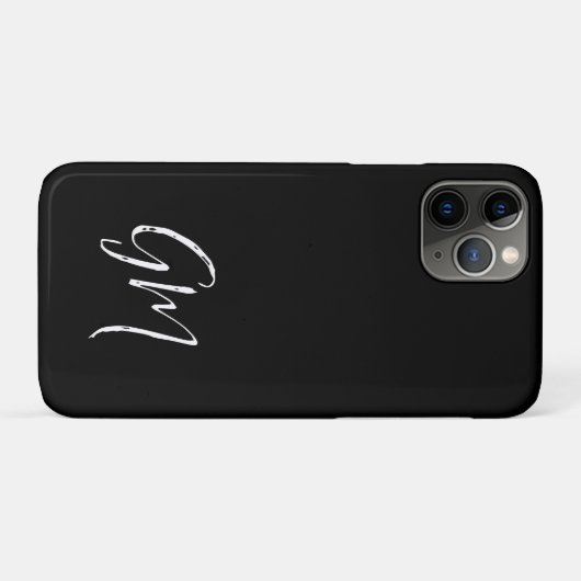 Individuelle Name Initialen personalisiert zwei Bu Case-Mate iPhone Hülle (Rückseite (Horizontal))