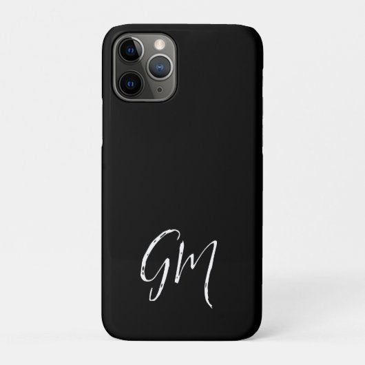 Individuelle Name Initialen personalisiert zwei Bu Case-Mate iPhone Hülle (Rückseite)