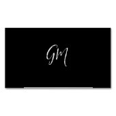 Individuelle Name Initialen personalisiert zwei Bu Magnetische Visitenkarte (Vorderseite)