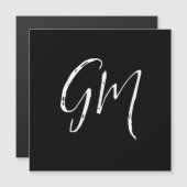 Individuelle Name Initialen personalisiert zwei Bu Magnetkarte (Vorne/Hinten)