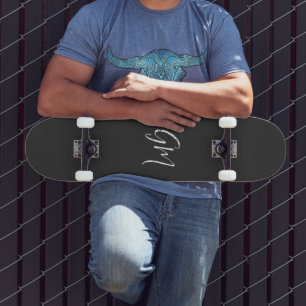 Individuelle Name Initialen personalisiert zwei Bu Skateboard