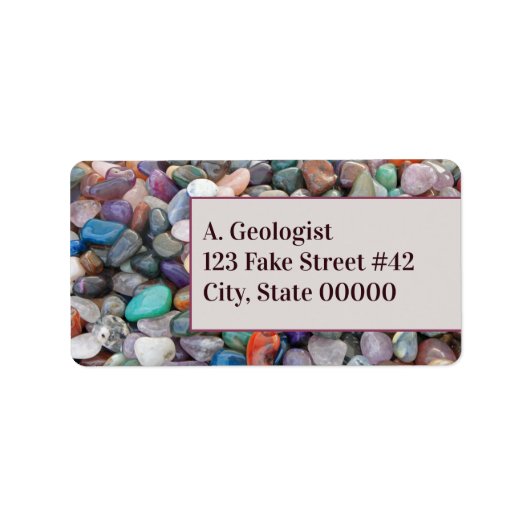 Individuelle Name & Initials Geology Rocks! Adressaufkleber (Vorne)